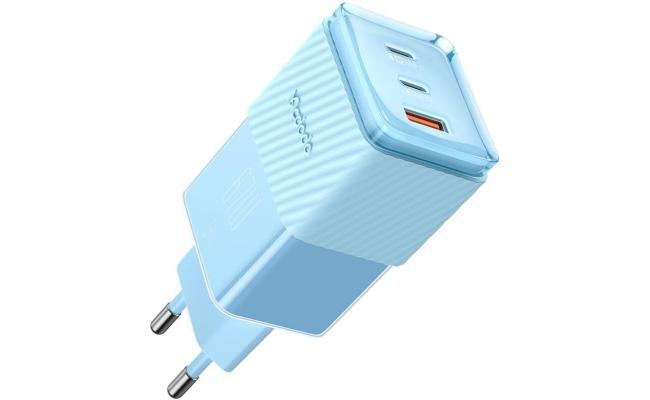 Mcdodo CH-1503 67W GaN 5 Mini 2xType-C 1xUSB Input Fast Charger (Blue)